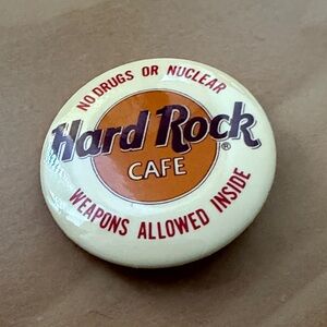 Hard Rock Cafe Button